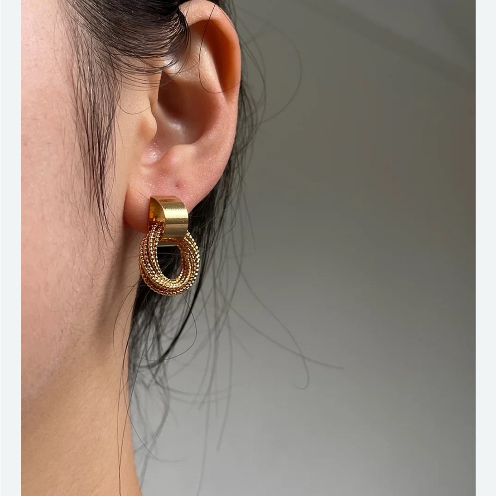Anthropologie Gold Hoops